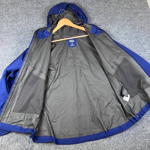 REI Co-op Teris GTX Rain Jacket Womens 2X Blue Zip GORE-TEX Waterproof Hiking - Picture 10 of 14